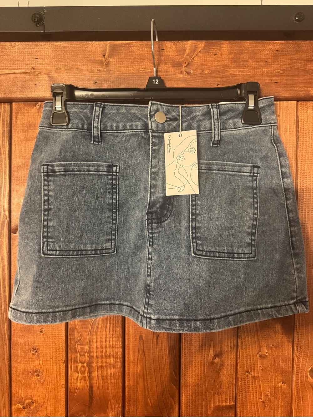 Women’s Denim Mini Skirt - Blue